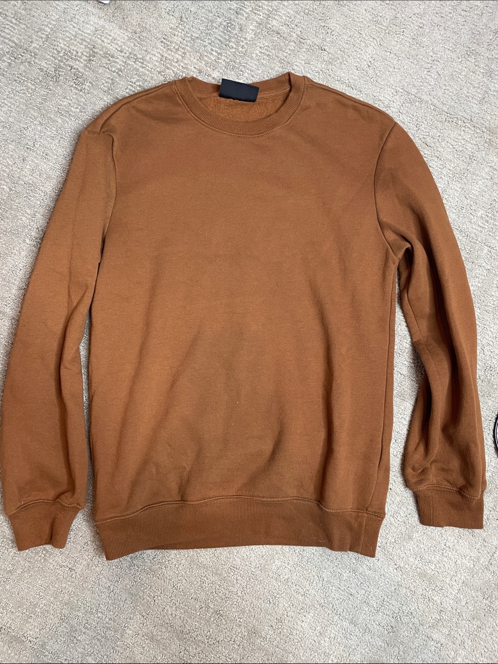 H&M Men's Crewneck Sweater in Warm Brown